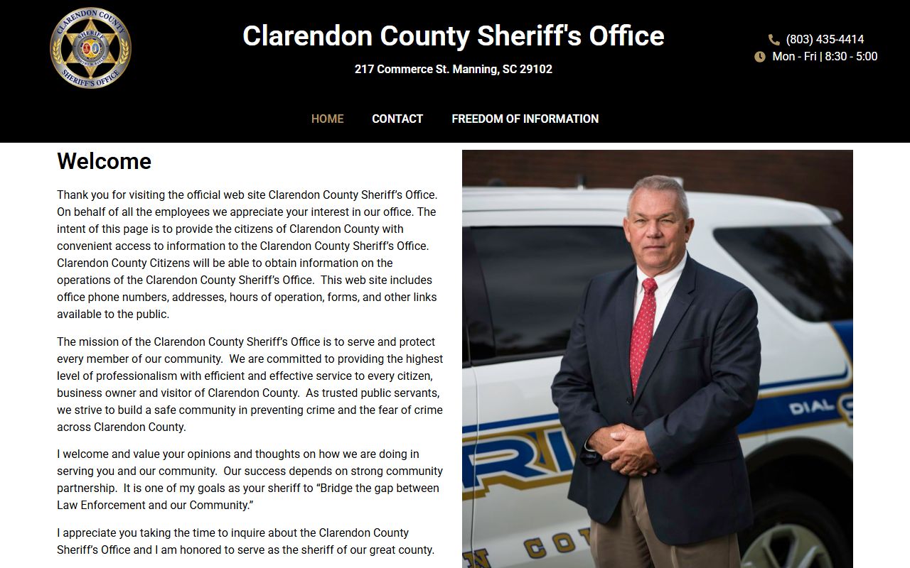 Clarendon County court records sheriff office website