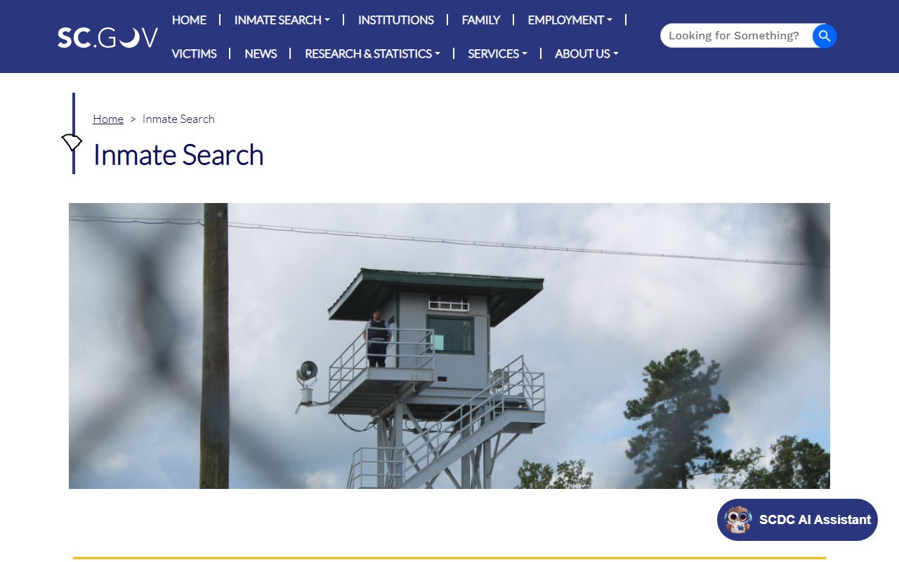 Clarendon County inmate records SCDC disclaimer source