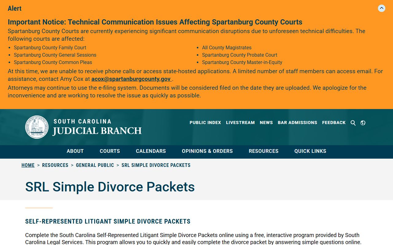 Clarendon County divorce records simple divorce packet source