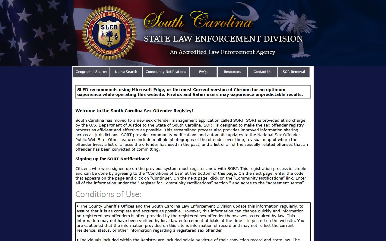 Clarendon County warrant records SLED registry source